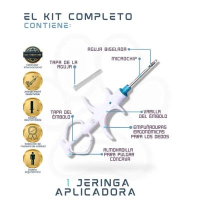 Microchip de identificación para mascotas